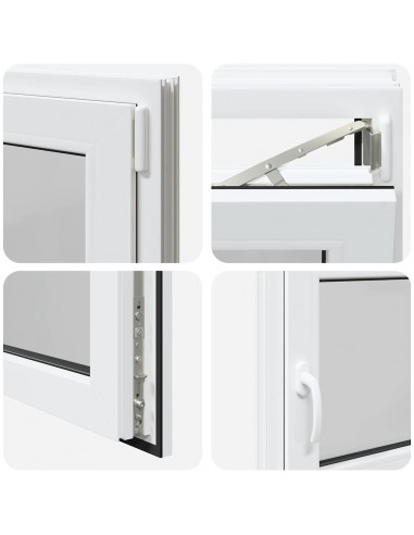 Finestra Seminterrato RISOR 90x50 cm Anta Ribalta DIN Destra