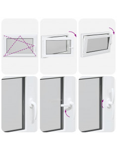 Finestra da cantina "RISOR" 90x50 cm anta-ribalta DIN sinistra antracite 2