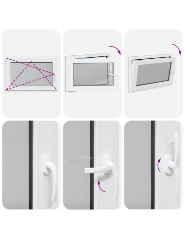 Finestra Seminterrato RISOR 90x50 cm Anta Ribalta DIN Sinistra