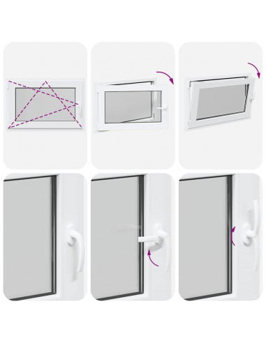 Finestra Seminterrato RISOR 90x50 cm Anta Ribalta DIN Sinistra