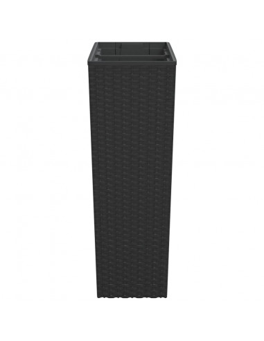 Fioriera con Interno Rimovibile Antracite 12 / 44 L PP Rattan
