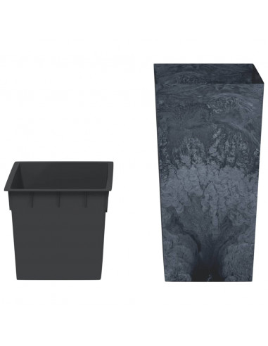 Fioriera con Interno Rimovibile Antracite 21/49 L PP Cemento