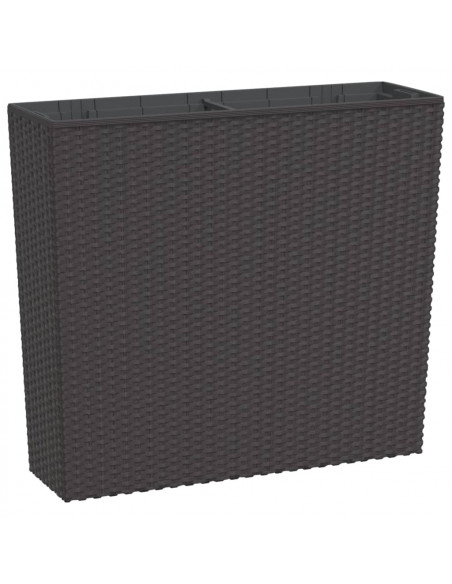 Fioriera con Interno Rimovibile Marrone 12 / 44 L PP Rattan
