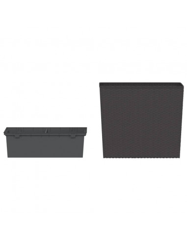 Fioriera con Interno Rimovibile Marrone 12 / 44 L PP Rattan