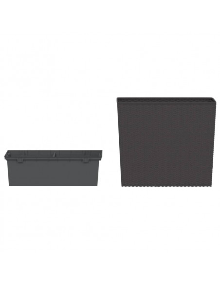 Fioriera con Interno Rimovibile Marrone 12 / 44 L PP Rattan