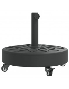 Base per Ombrellone con Ruote per Pali Ø38/48 mm 27 kg Rotonda