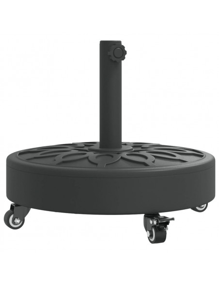 Base per Ombrellone con Ruote per Pali Ø38/48 mm 27 kg Rotonda