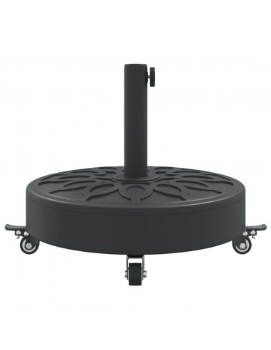 Base per Ombrellone con Ruote per Pali Ø38/48 mm 27 kg Rotonda