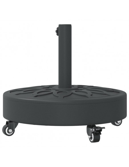 Base per Ombrellone con Ruote per Pali Ø38/48 mm 27 kg Rotonda