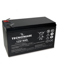 BATTERIA TECNOWARE 12V 9.0Ah FASTON 6,3MM LONG LIFE 24 MESI GARANZIA EACPE12V09ATWL