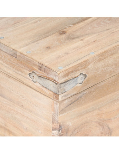 Baule 40x40x40 cm in Legno Massello di Acacia
