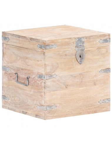 Baule 40x40x40 cm in Legno Massello di Acacia