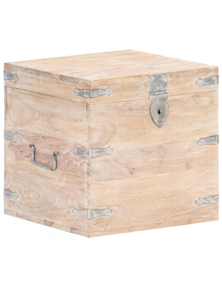 Baule 40x40x40 cm in Legno Massello di Acacia