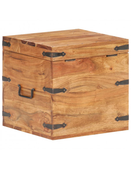 Baule 40x40x40 cm in Legno Massello di Acacia