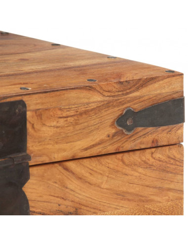 Baule 40x40x40 cm in Legno Massello di Acacia