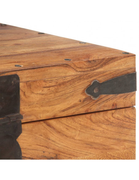 Baule 40x40x40 cm in Legno Massello di Acacia