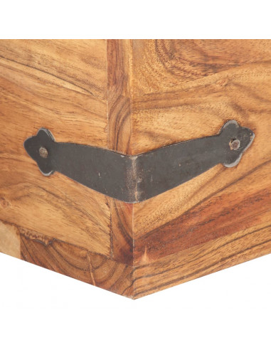 Baule 40x40x40 cm in Legno Massello di Acacia