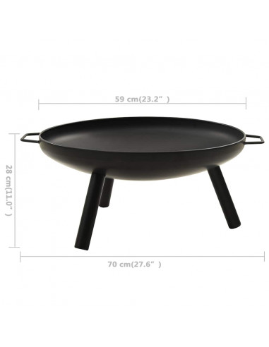 Braciere 70x59x28 cm in Acciaio