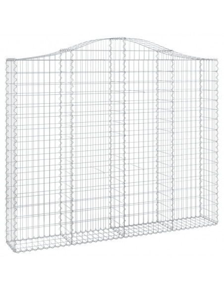 Cesti Gabbioni ad Arco 13 pz 200x30x160/180 cm Ferro Zincato