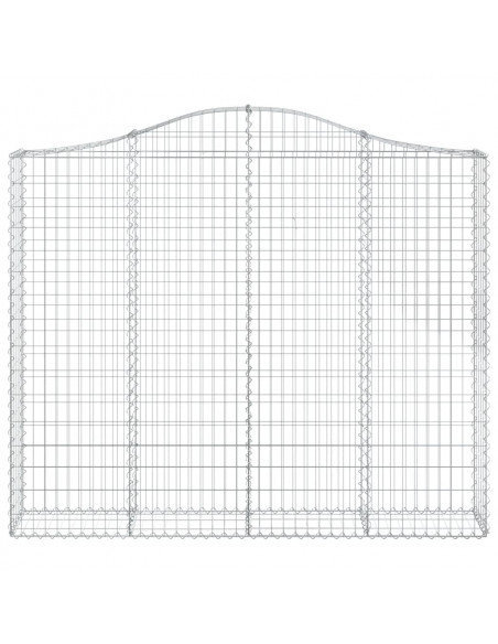 Cesti Gabbioni ad Arco 13 pz 200x30x160/180 cm Ferro Zincato