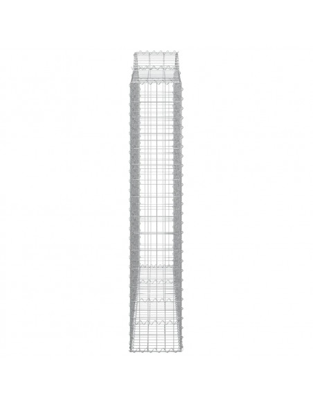Cesti Gabbioni ad Arco 13 pz 200x30x160/180 cm Ferro Zincato