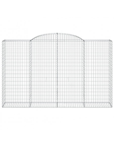 Cesti Gabbioni ad Arco 25 pz 300x50x180/200 cm Ferro Zincato