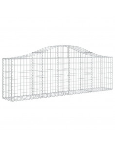 Cesti Gabbioni ad Arco 30 pz 200x30x60/80 cm Ferro Zincato 2