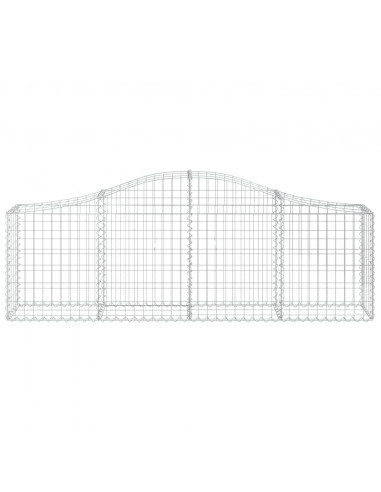 Cesti Gabbioni ad Arco 30 pz 200x30x60/80 cm Ferro Zincato