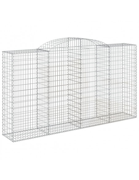 Cesti Gabbioni ad Arco 30 pz 300x50x160/180 cm Ferro Zincato