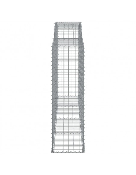 Cesti Gabbioni ad Arco 30 pz 300x50x160/180 cm Ferro Zincato