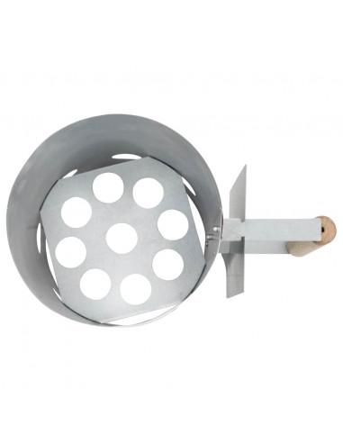 Ciminiera per Barbecue Starter a Carbone in Acciaio Zincato