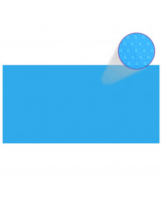 Copripiscina Rettangolare 1200x600 cm in PE Blu