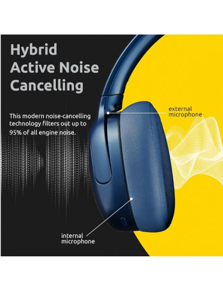 CUFFIE WIRELESS O400HA BLUE