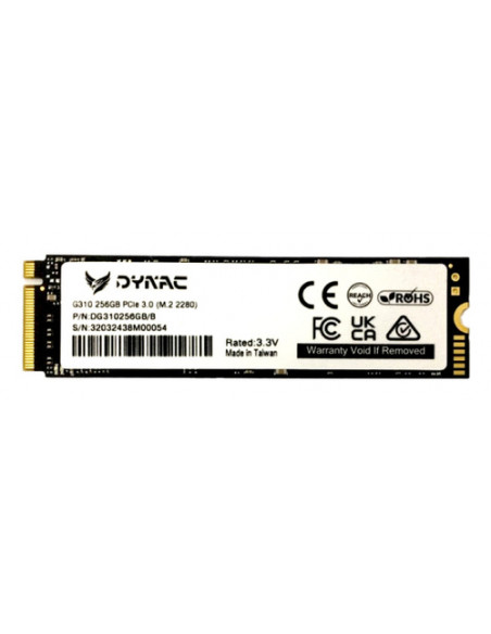 Dynac G310 SSD 256GB M.2 NVMe 2100/1000 MB/s PCi Ex 3.0