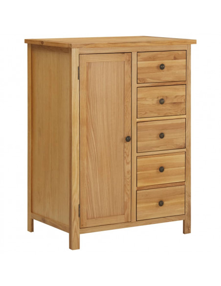 Guardaroba 76x52x105 cm in Legno Massello di Rovere