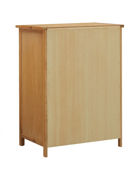 Guardaroba 76x52x105 cm in Legno Massello di Rovere