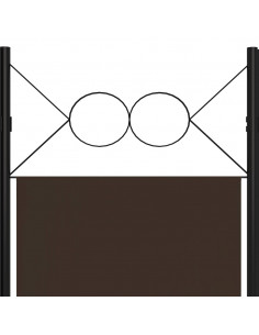 Paravento a 5 Pannelli Marrone 200x180 cm