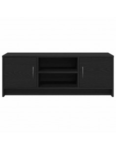 Mobile Porta TV Rovere Nero 102x30x37,5 cm Legno Multistrato