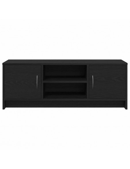 Mobile Porta TV Rovere Nero 102x30x37,5 cm Legno Multistrato