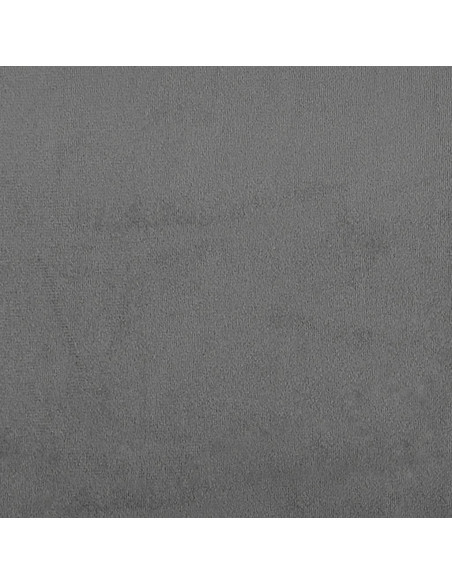 Poltrona con Poggiapiedi Grigio Scuro 60 cm Tessuto Microfibra