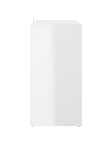 Scarpiera Bianco Lucido 60x35x70 cm in Truciolato