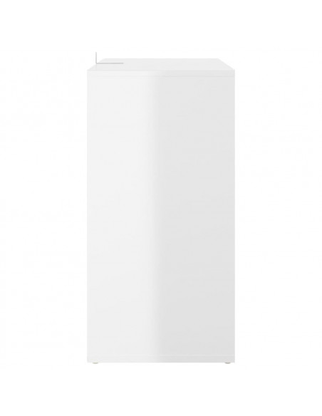 Scarpiera Bianco Lucido 60x35x70 cm in Truciolato