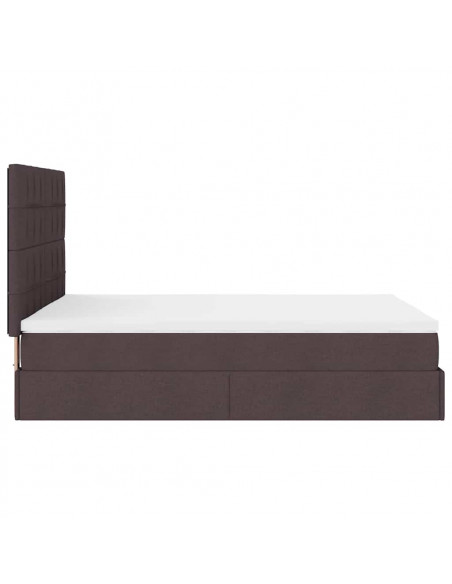 Struttura Letto Pouf con Materasso 140x200 cm in Tessuto
