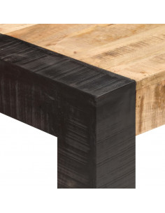 Tavolo da Pranzo 140x70x76 cm in Legno Massello di Mango Grezzo