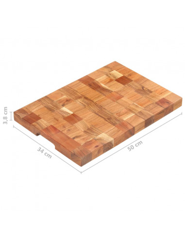 Tagliere 50x34x3,8 cm in Legno Massello di Acacia