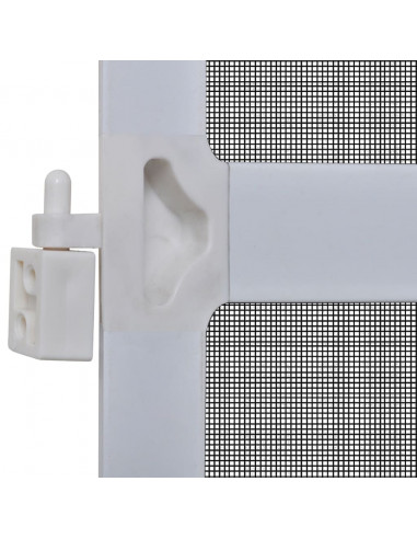 Zanzariera con Cardini per Porte Bianca 120 x 240 cm