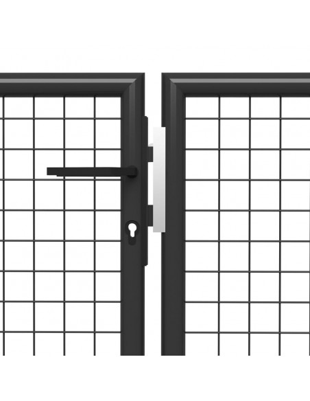 Cancello per Giardino in Acciaio 500x75 cm Antracite