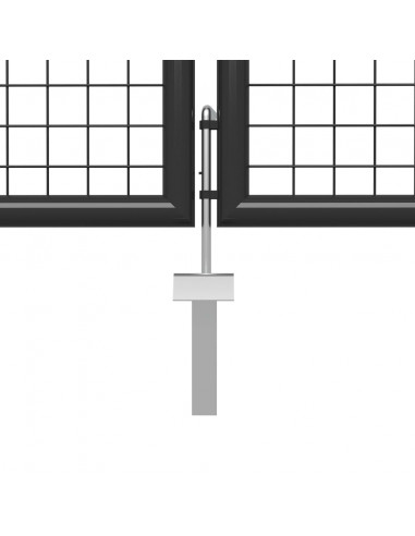 Cancello per Giardino in Acciaio 500x75 cm Antracite