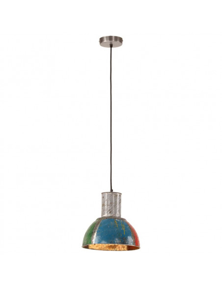 Lampada Sospesa Industriale 25 W Multicolore Rotonda 28,5cm E27