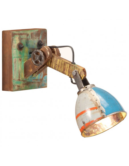 Lampada da Parete in Stile Industriale Rotonda Multicolore E27